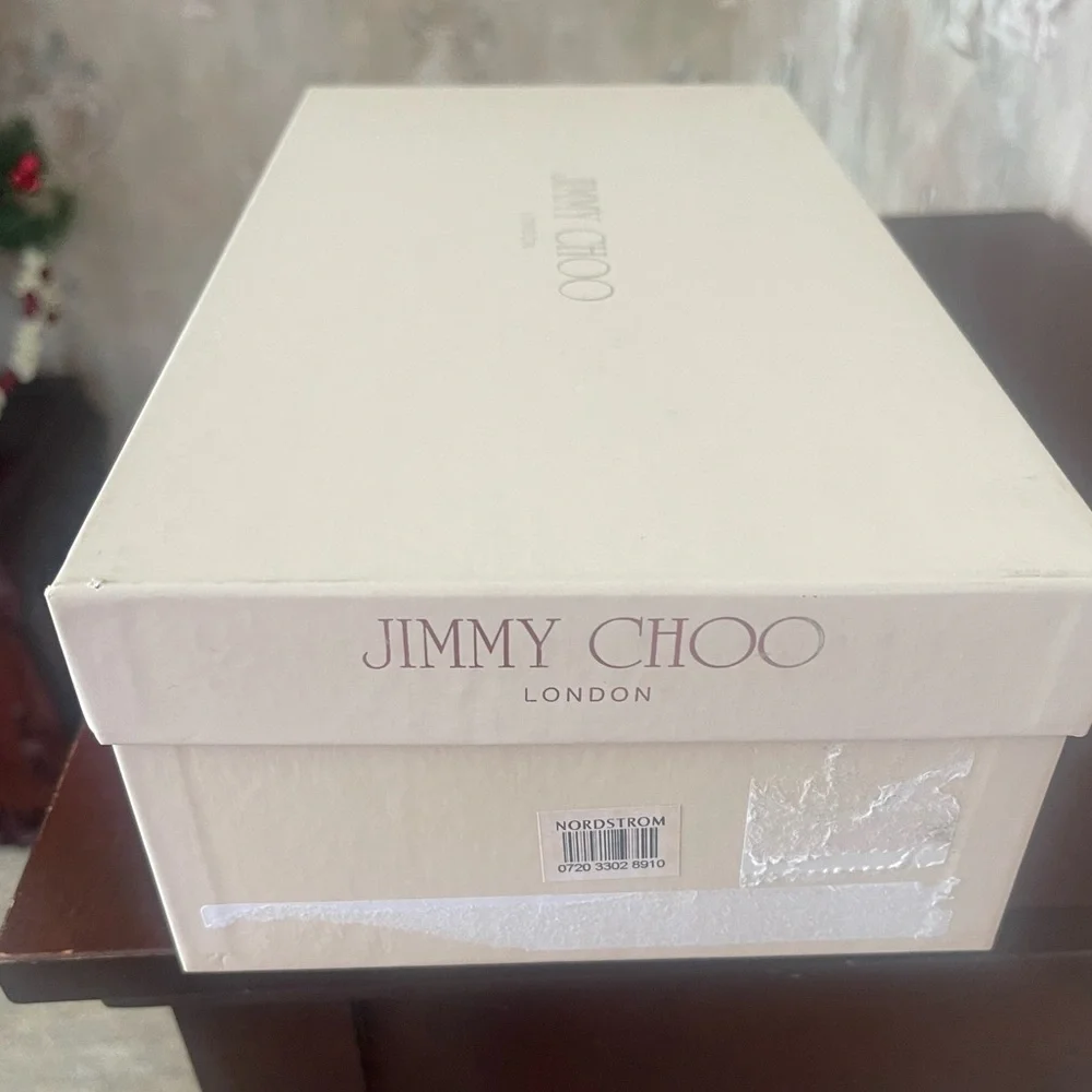 JIMMY CHOO MINEA ELECTRIC LIME RAFFIA SLIDES AND BOX NWT - Picture 12 of 15